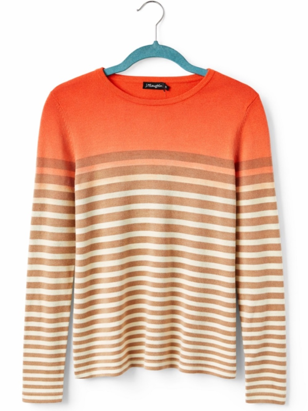 J.McLaughlin  Striped Crewneck Sweater Ombre